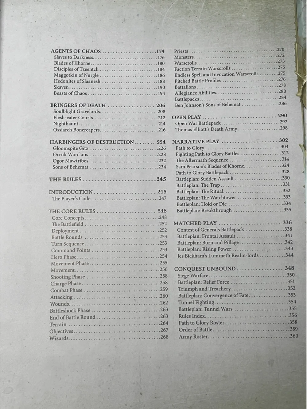 2021 Warhammer Age of Sigmar Core Book
